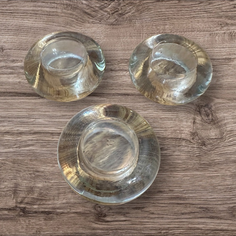 Glass Candle Votive Holder Trinket